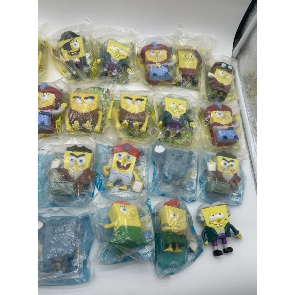 BURGER KING SPONGEBOB LOST IN TIME & ATLANTIS SQUAREPANTIS 21 SEALED + 1 LOOSE